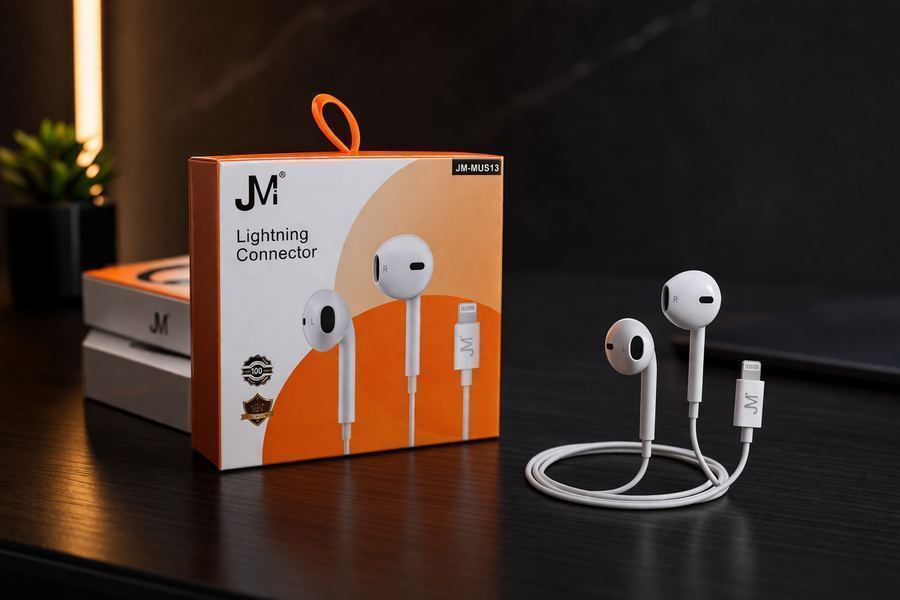 Fone de Ouvido com Conector Lightning – JM