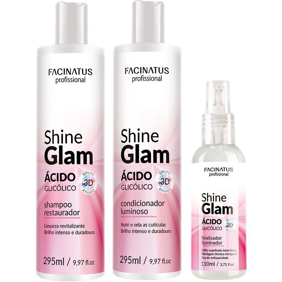 KIT SHINE GLAM(SHAMPOO+CONDICIONADOR+FINALIZADOR)