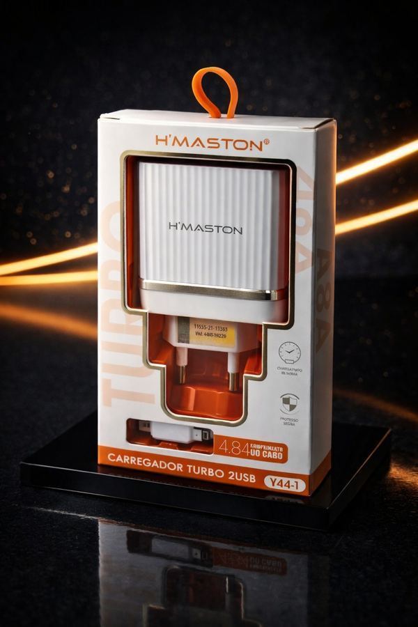 Carregador Turbo H’Maston Y44-1 com Cabo