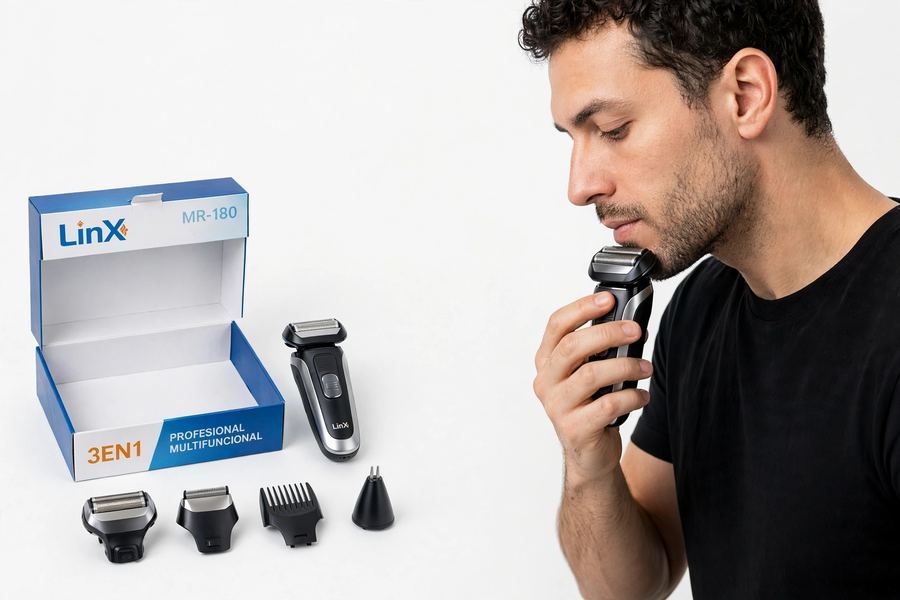 Máquina de cabelo MR-180 LINX 3 EM 1