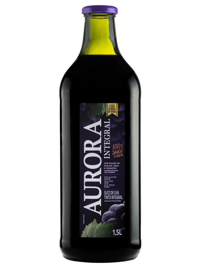 Aurora suco de uva integral 1L.
