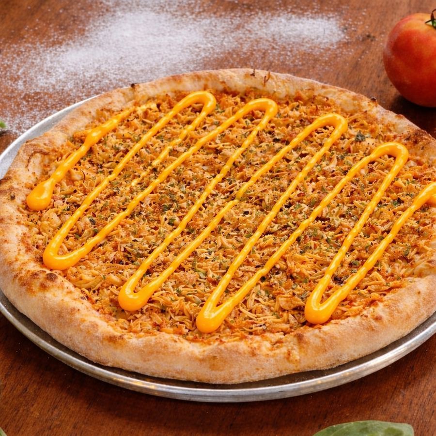 Pizza Tradicional Frango com Cheddar (Grande)