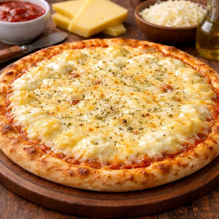 Pizza Tradicional 3 Queijos (Grande)