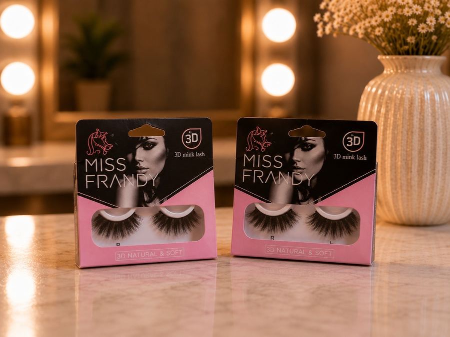 Cílios Postiços Miss Frandy 3D Mink Lash - Natural & Soft | Reutilizável