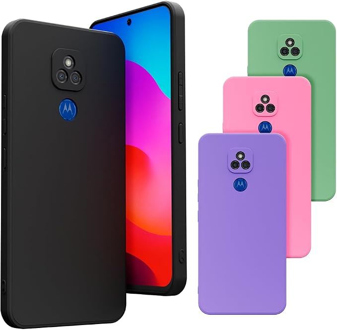 Capa Para Celular Motorola MOTO E7 PLUS Silicone Aveludada Com Proteção Na Câmera