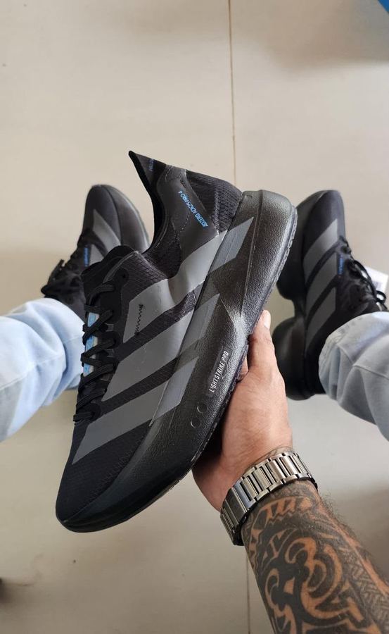 Adizero 1:1 Preto/Cinza/Azul