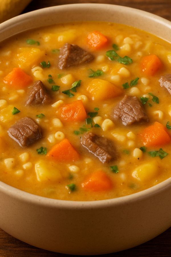 Sopa Feijão ou Carne.