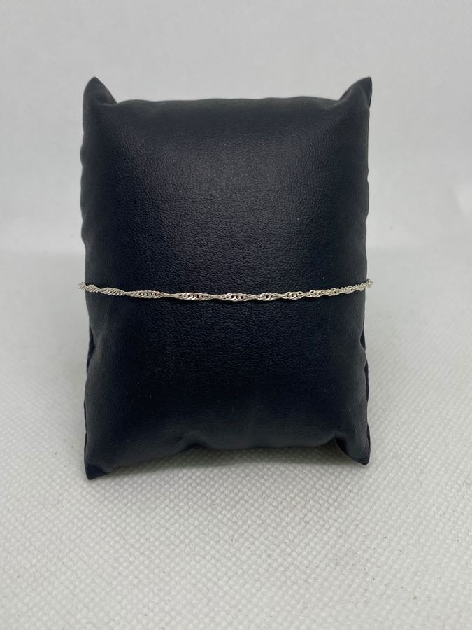 Pulseira Prata 925 Feminina Corrente Singapura Delicada