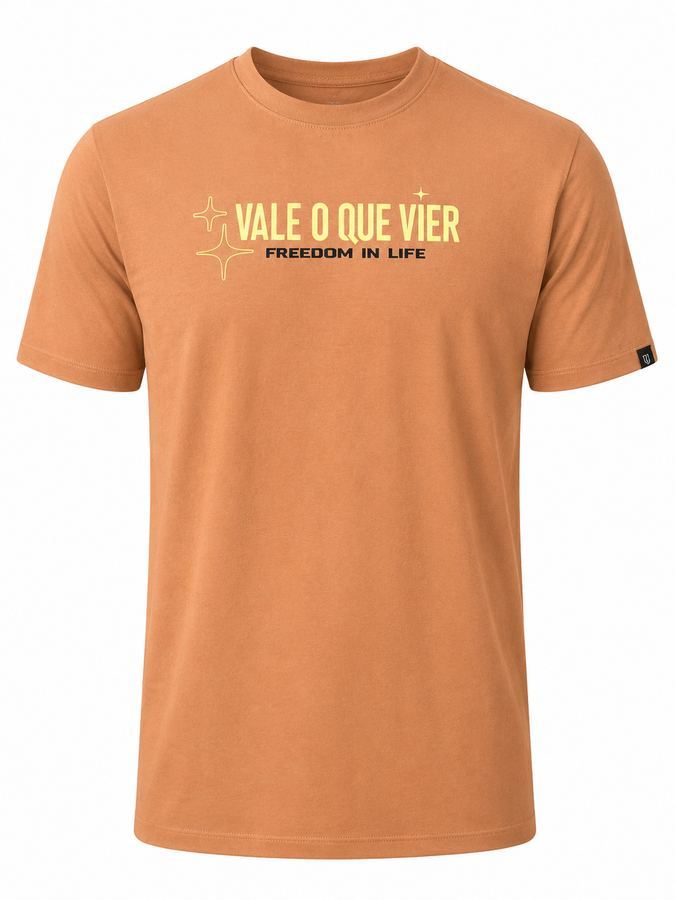 Camiseta Masculina VQV Freedom Caramelo