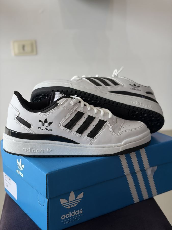 Tênis Adidas Forúm branco/preto