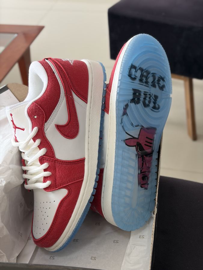 Tênis Air Jordan 1 Vermelho/Branco