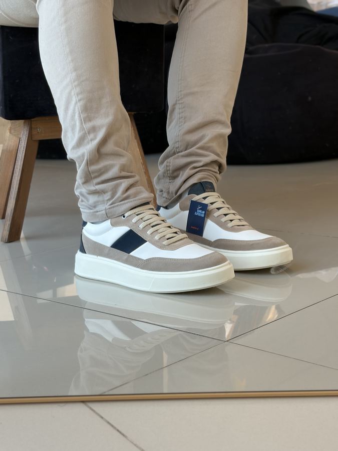 Tênis Strike Rock-10 Branco/Bege