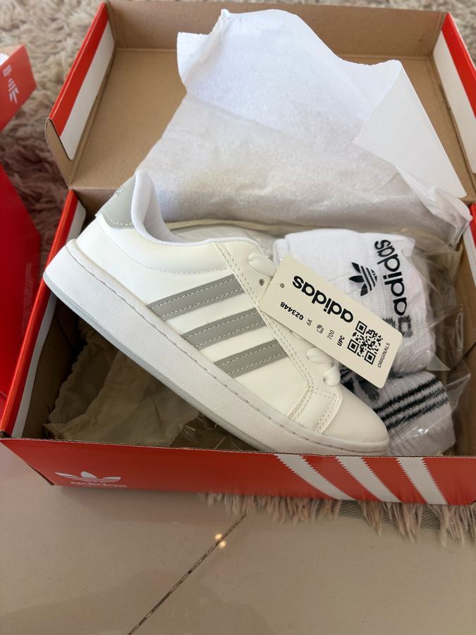 Adidas Grand Court Branco/Cinza