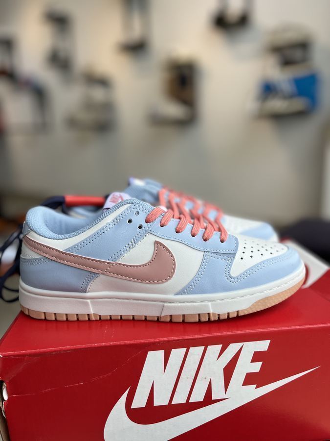 Tênis Nike Dunk azul/salmão Premium