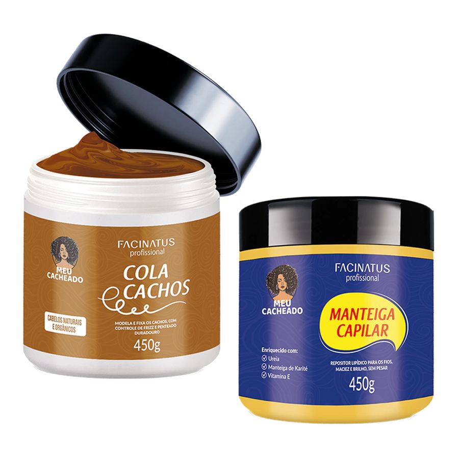 KIT FINALIZAÇÃO MEU CACHEADO (COLA CACHOS + MANTEIGA CAPILAR)