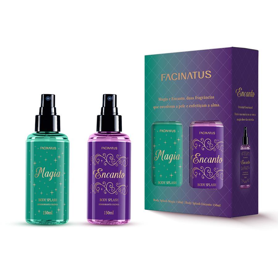 KIT - MAGIA E ENCANTO FEMININO (BODY SPLASHES MAGIA E ENCANTO NA CAIXA)
