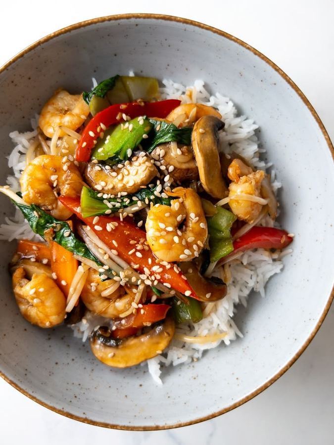 Chop Suey de Camarão G (3-4 Pessoas)