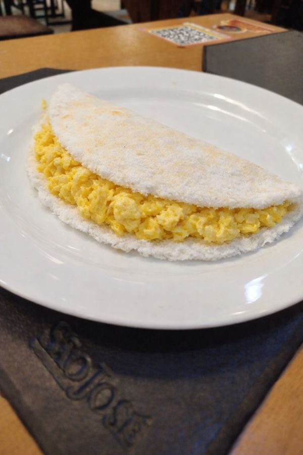 Tapioca com Ovo.