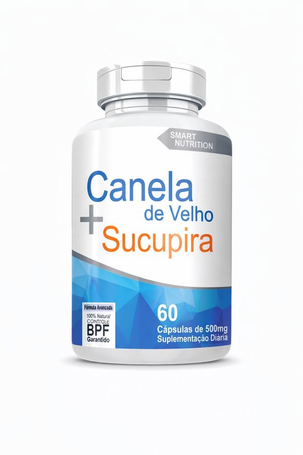 Canela de Velho + Sucupira Smart Nutrition – 60 Cápsulas de 500mg
