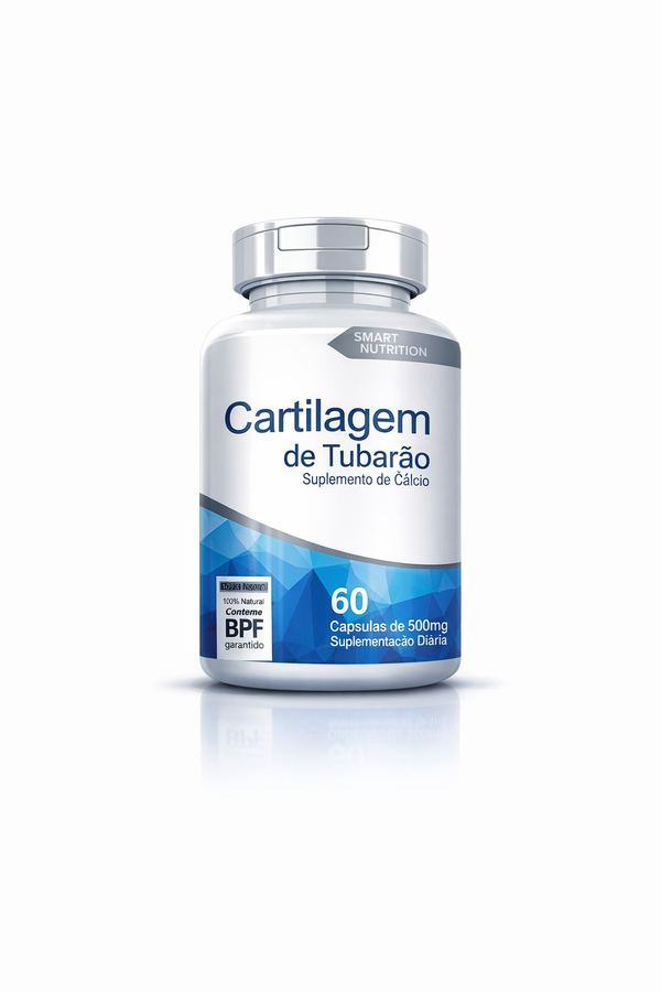 Cartilagem de Tubarão Smart Nutrition – 60 Cápsulas de 500mg