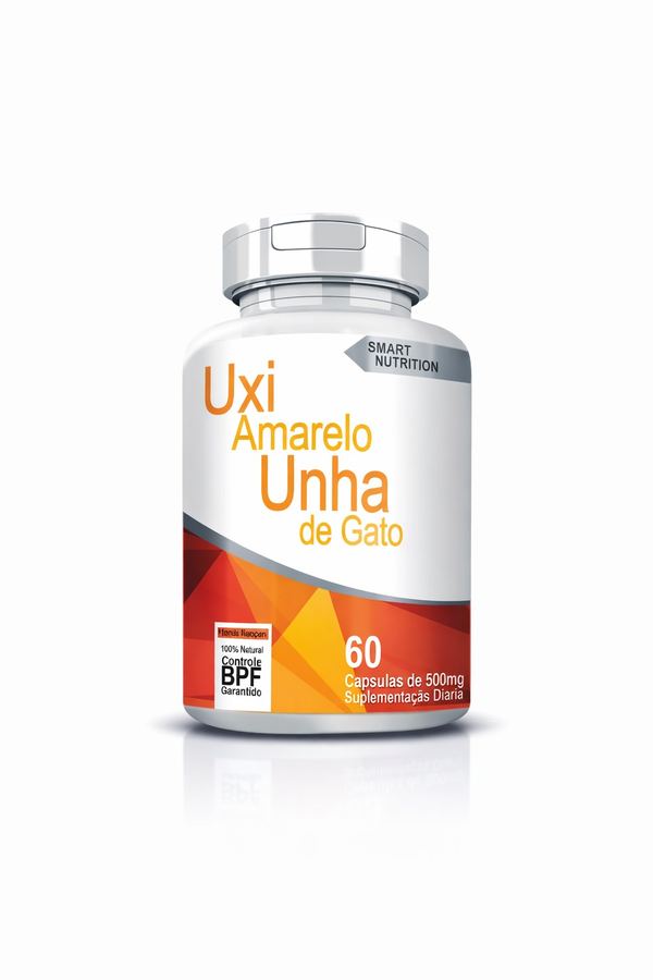 Uxi Amarelo + Unha de Gato Smart Nutrition – 60 Cápsulas de 500mg