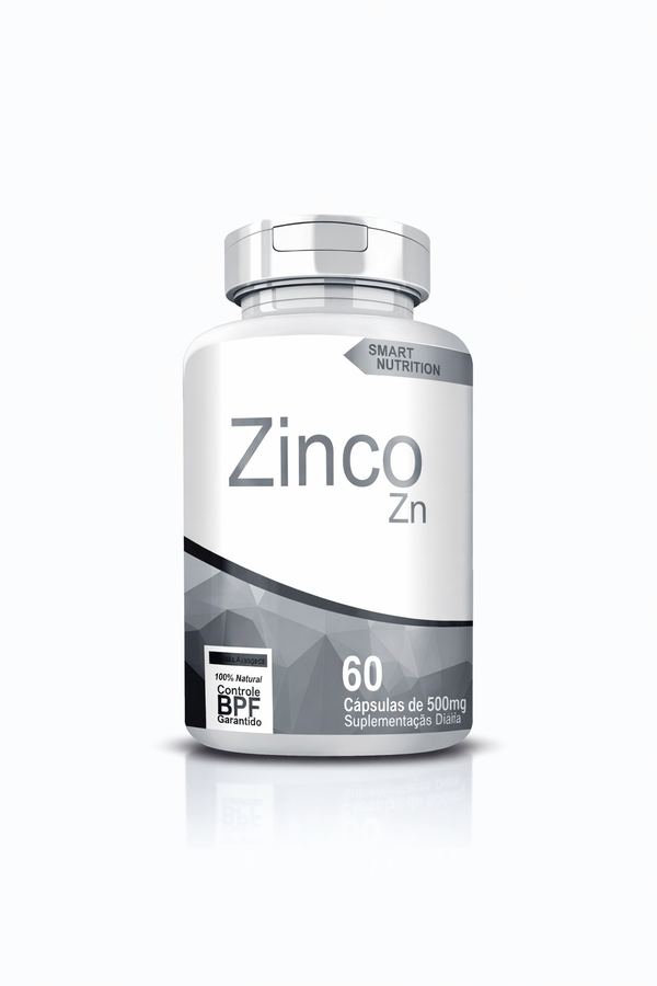 Zinco Zn Smart Nutrition – 60 Cápsulas de 500mg
