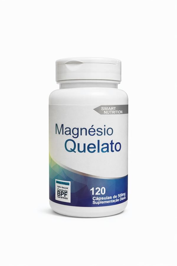 Magnésio Quelato – 120 Cápsulas (500mg)