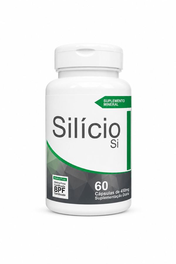 Silício (Si) Suplemento Mineral  60 Cápsulas (450mg)