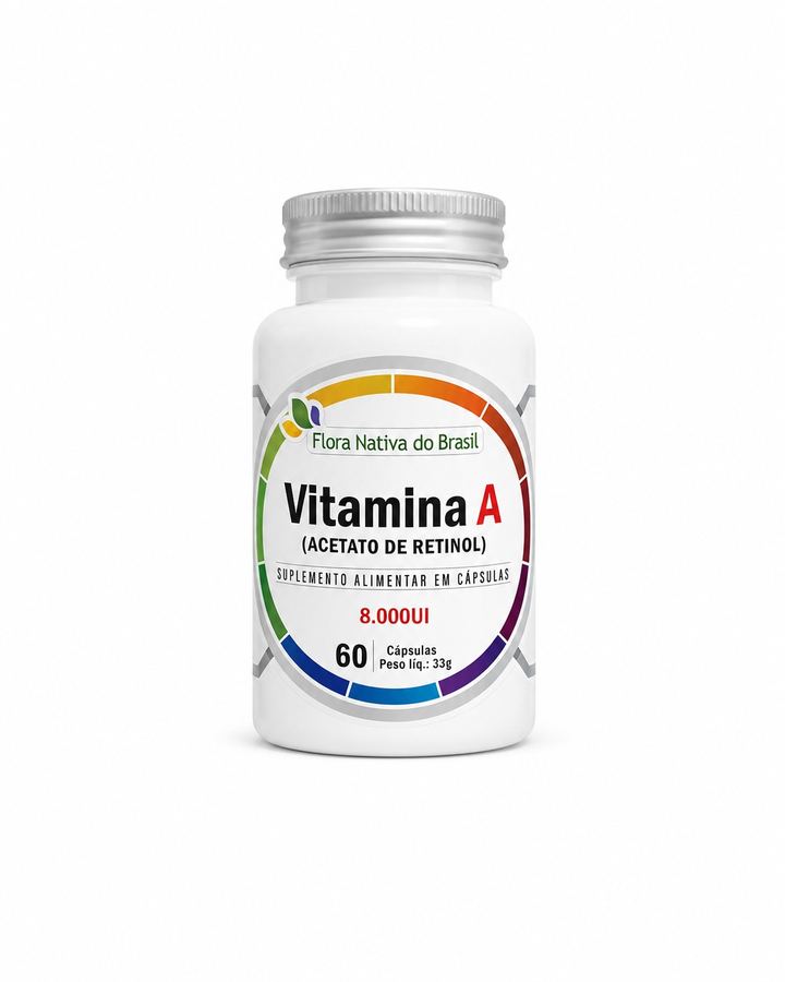 Vitamina A (Acetato de Retinol)  60 Cápsulas (8.000 UI)