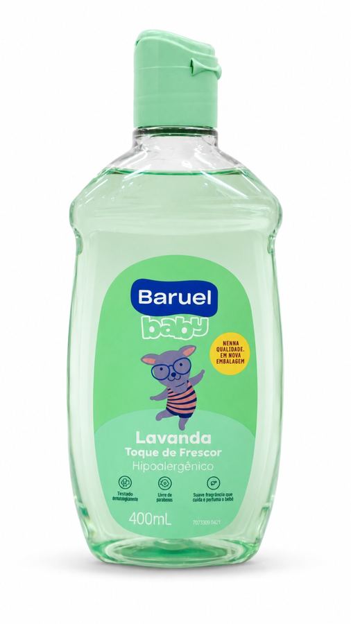 Sabonete Líquido Baruel Baby Lavanda Toque de Frescor 400mL - Hipoalergênico
