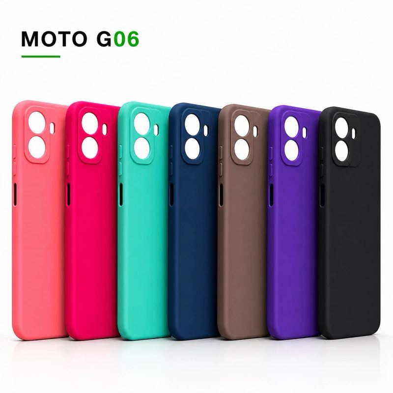 Capa Para Celular Motorola MOTO G06 Silicone Aveludada Com Proteção Na Câmera