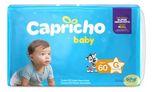 Fralda Capricho Baby Hiper 60 (G)