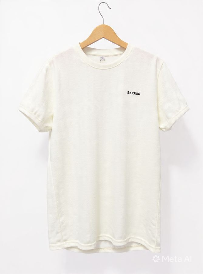 Camiseta BARROS Waffle Premium - Off White