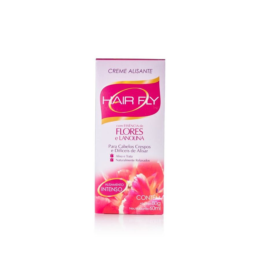 Creme Alisante Hair Fly Flores e Lanolina