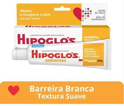 Creme Hipoglós Amêndoas 40g Preventivo Contra Assaduras 40g