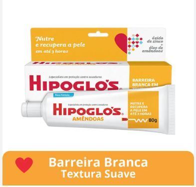 Hipoglós Amêndoas Creme Preventivo De Assaduras, 80g