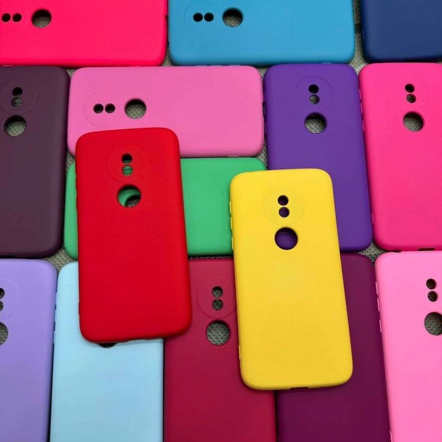 Capa Para Celular Motorola G7 Play Silicone Aveludada Com Proteção Na Câmera