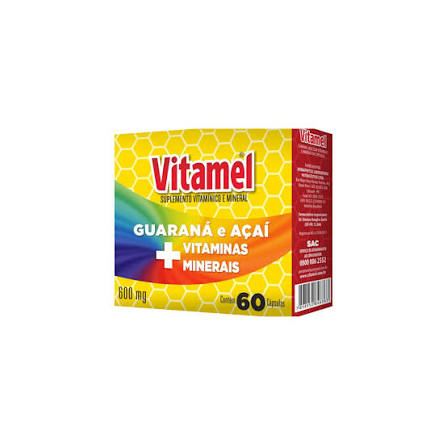 Vitamel Guaraná + Arginina 60 Cápsulas